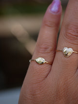 Teeny Engraved Oval Ring