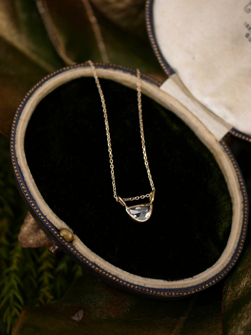 Diamond Halfmoon Pendant