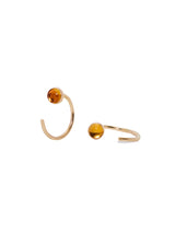 Citrine Hugger Hoops