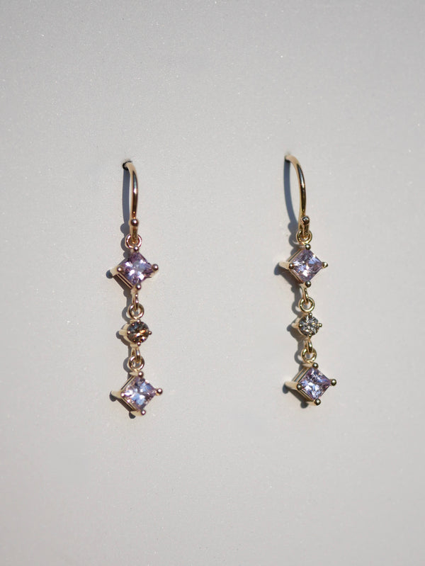 Lavender Princess Cut Fishhooks