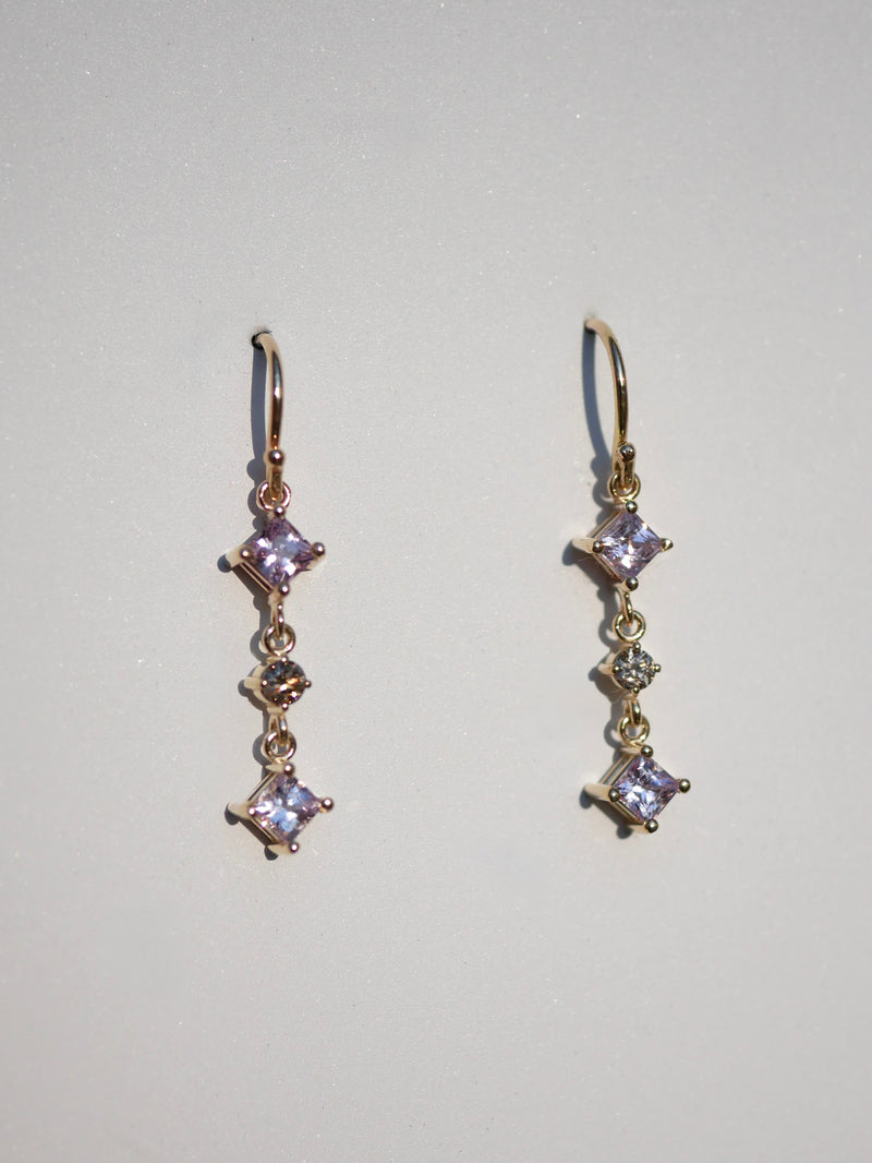 Lavender Princess Cut Fishhooks