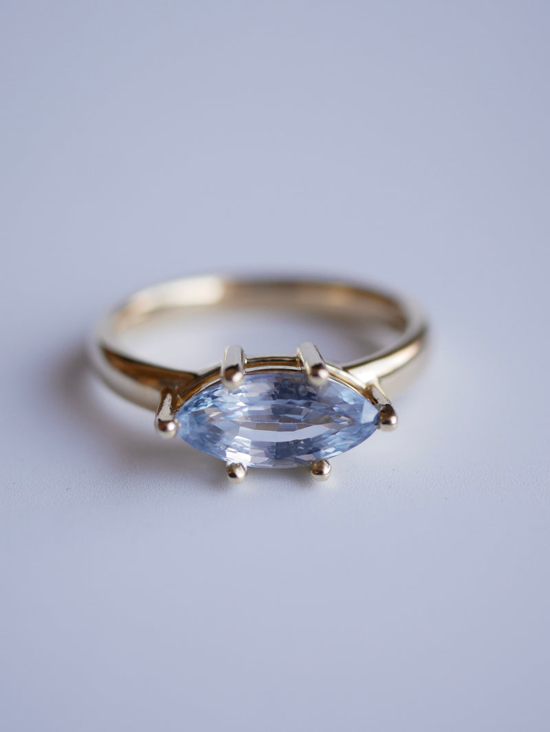 East West Marquise Sapphire Ring
