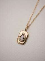 Pear Diamond Tag Pendant No. 1