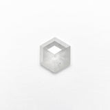 0.68ct 6.43x5.57x2.17mm Hexagon Rosecut 25457-23
