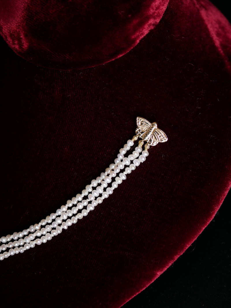 Twin Moths Collar Brooch