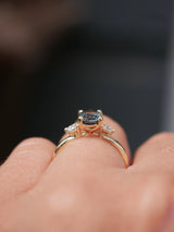 Teal Sapphire Celina Ring