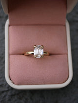 Double Prong Cushion Solitiare