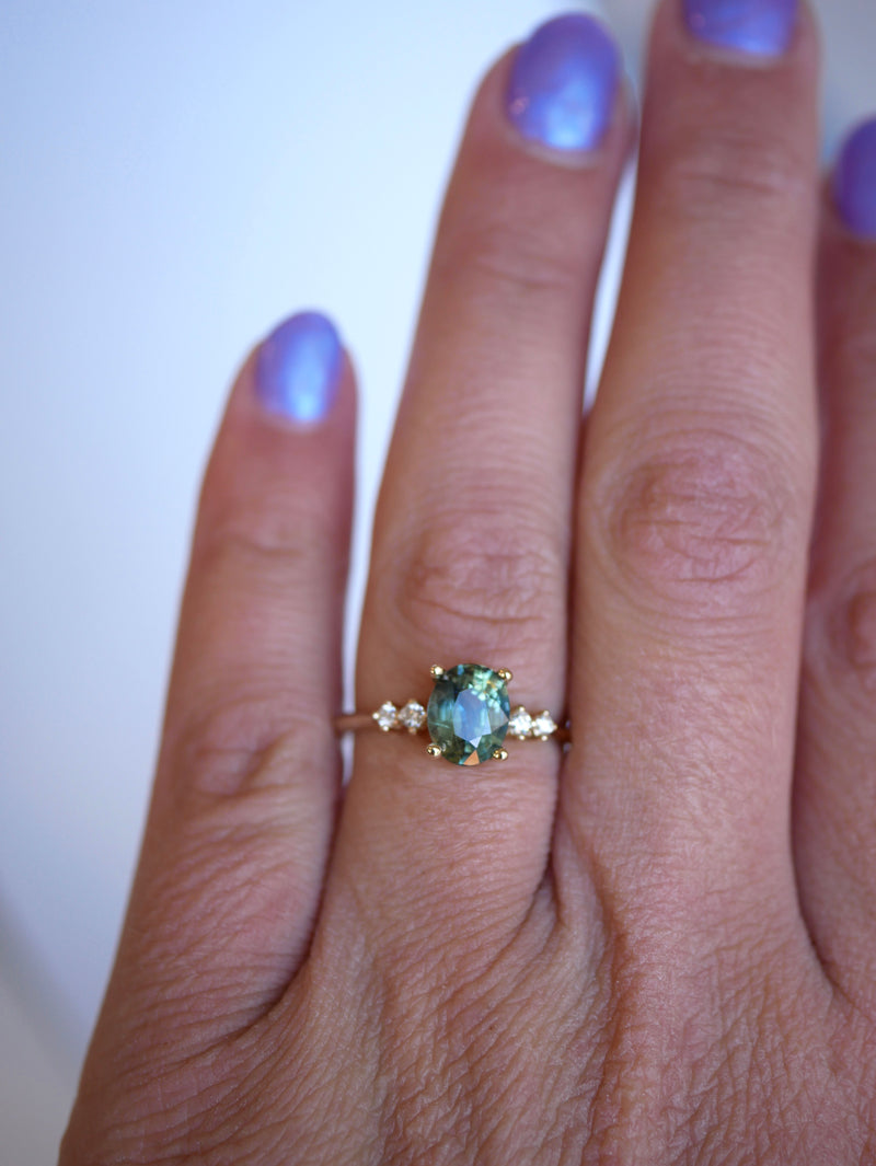 Parti Sapphire Drift Ring