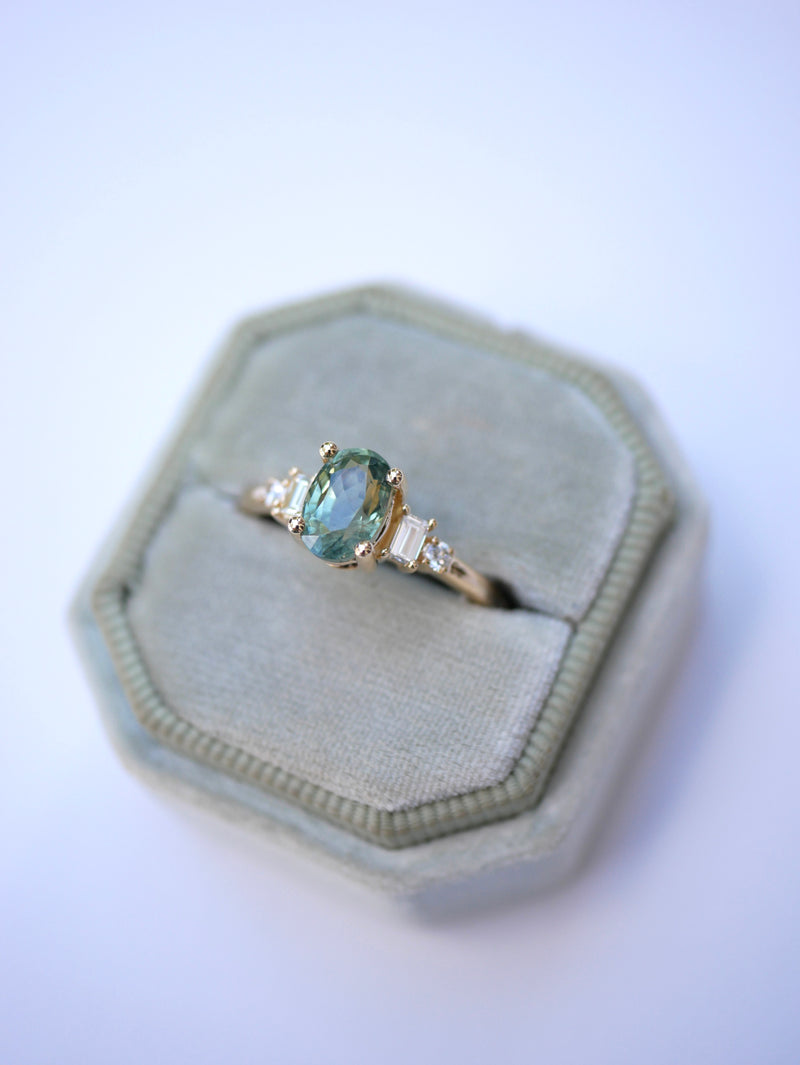 Green Sapphire James Ring