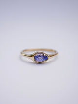 December Tanzanite Signet Ring