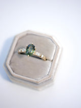 Green Sapphire Fioré Ring