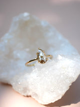 Champagne Pear Diamond Ring