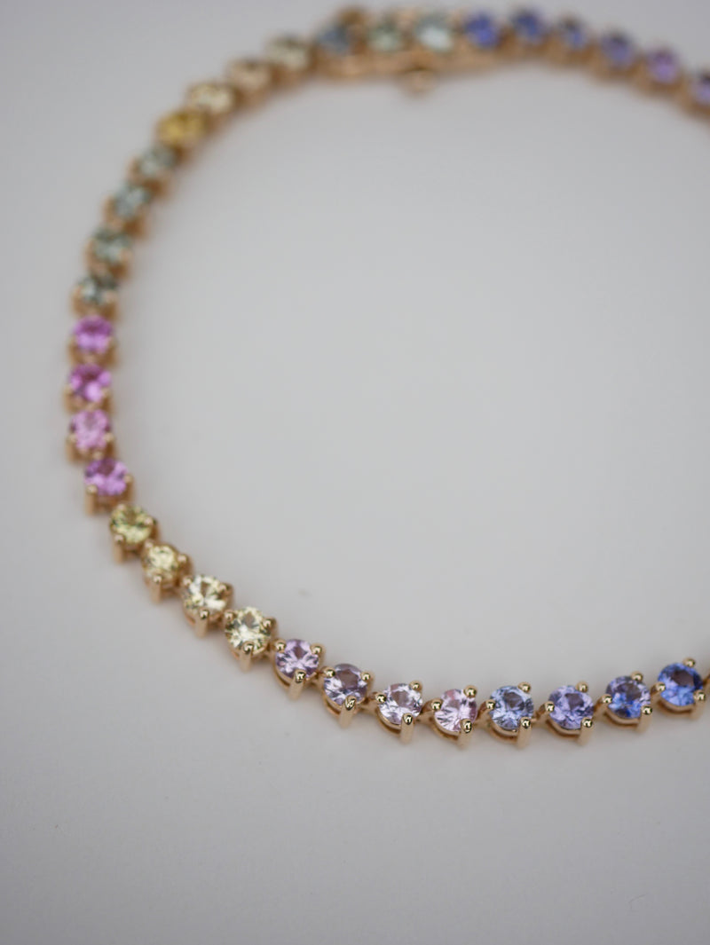 Sapphire Gradient Tennis Bracelet