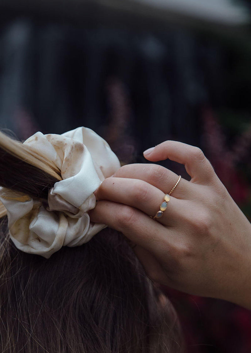 Opal Halo Ring - Emily Warden Designs Site