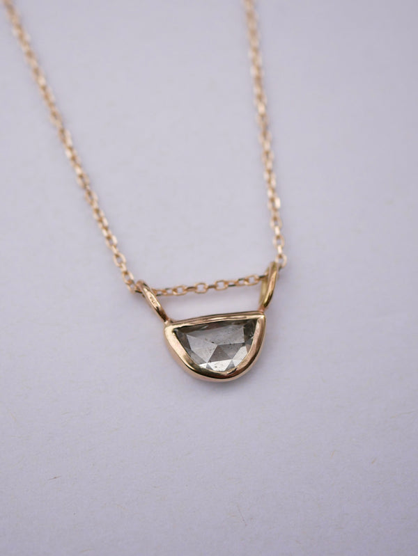 Diamond Halfmoon Pendant
