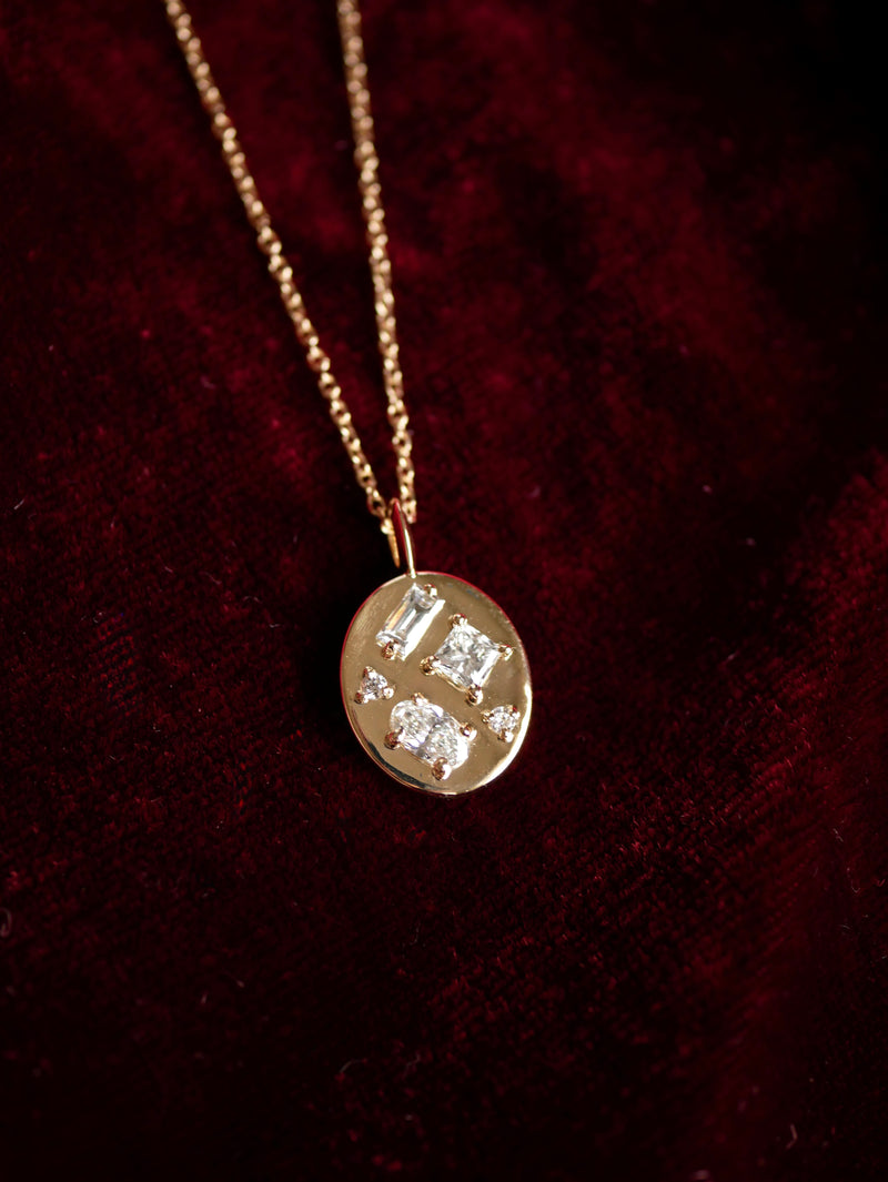 Mixed Cut Diamond Pendant