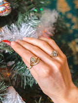 Elongated Antique Cushion Signet Ring