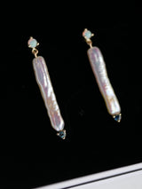 Pearl Pillar Earrings