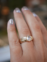 Pear Diamond Tulip Ring