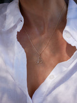 Script Letter Charm