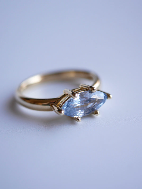 East West Marquise Sapphire Ring