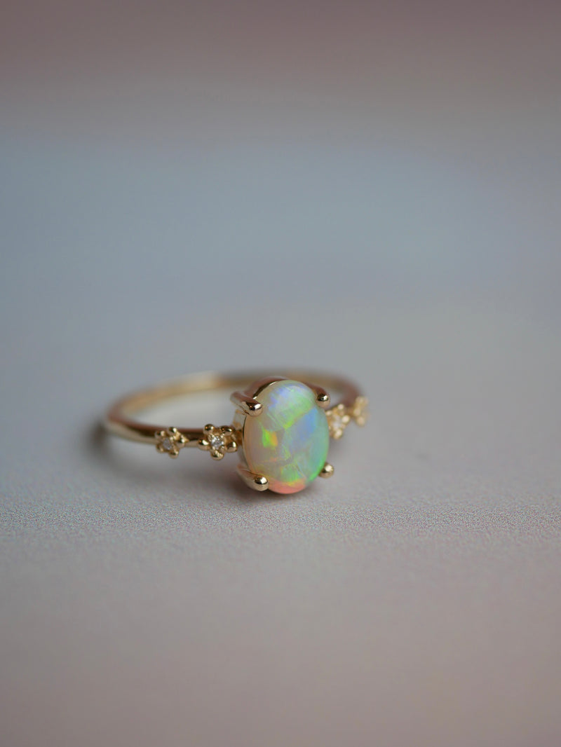 Opal Cherry Blossom Ring