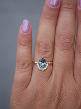 Pear Sapphire Clementine Ring