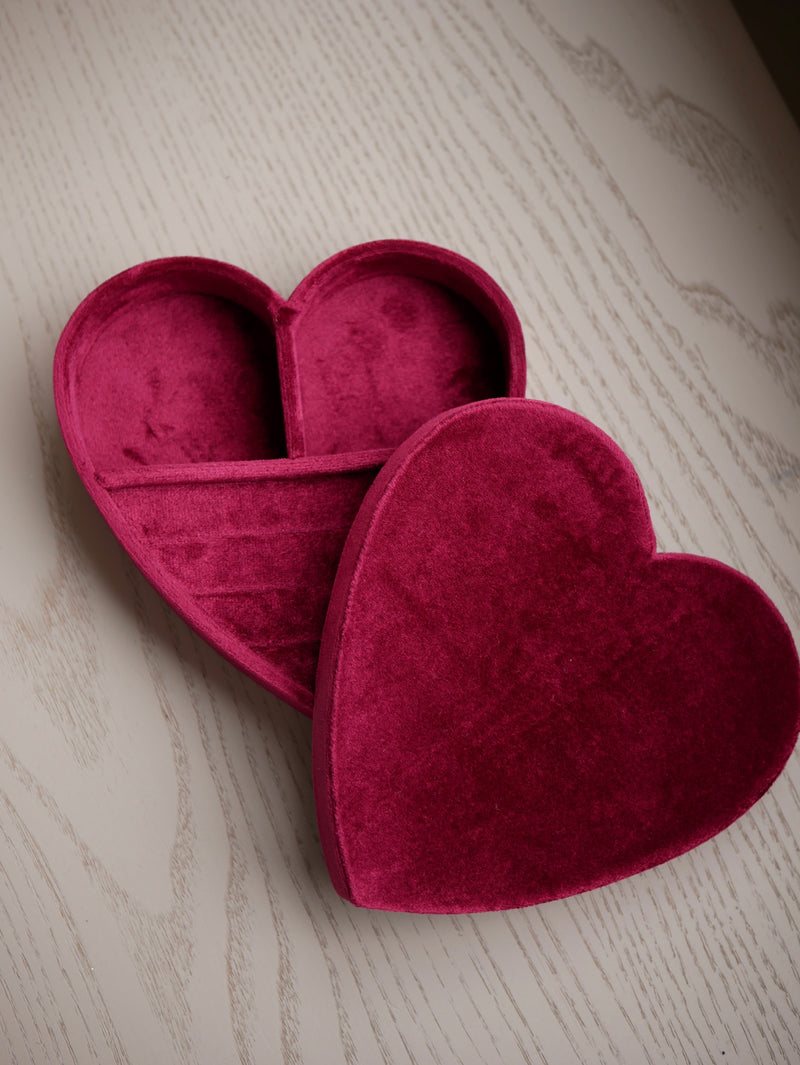 Velvet Heart Jewelry Box
