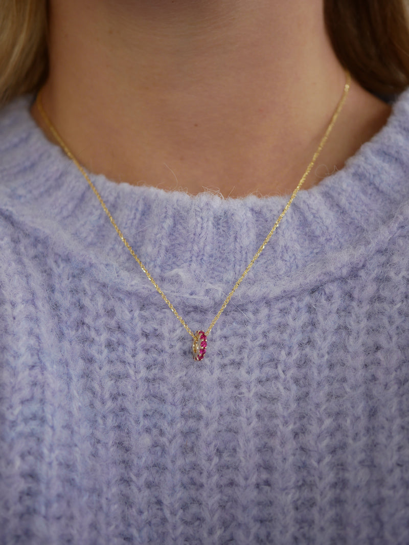 Gemstone Spinner Charm