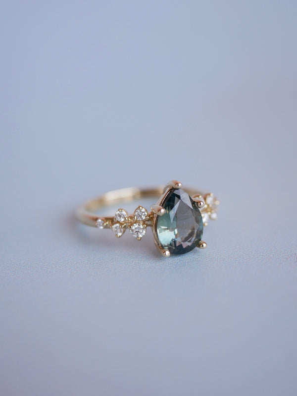 Pear Sapphire Athena Ring