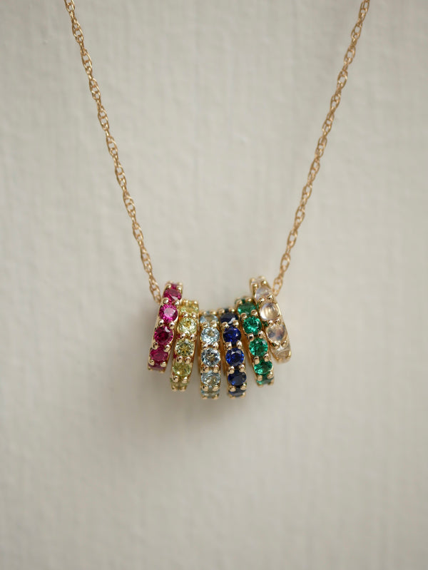 Gemstone Spinner Charm