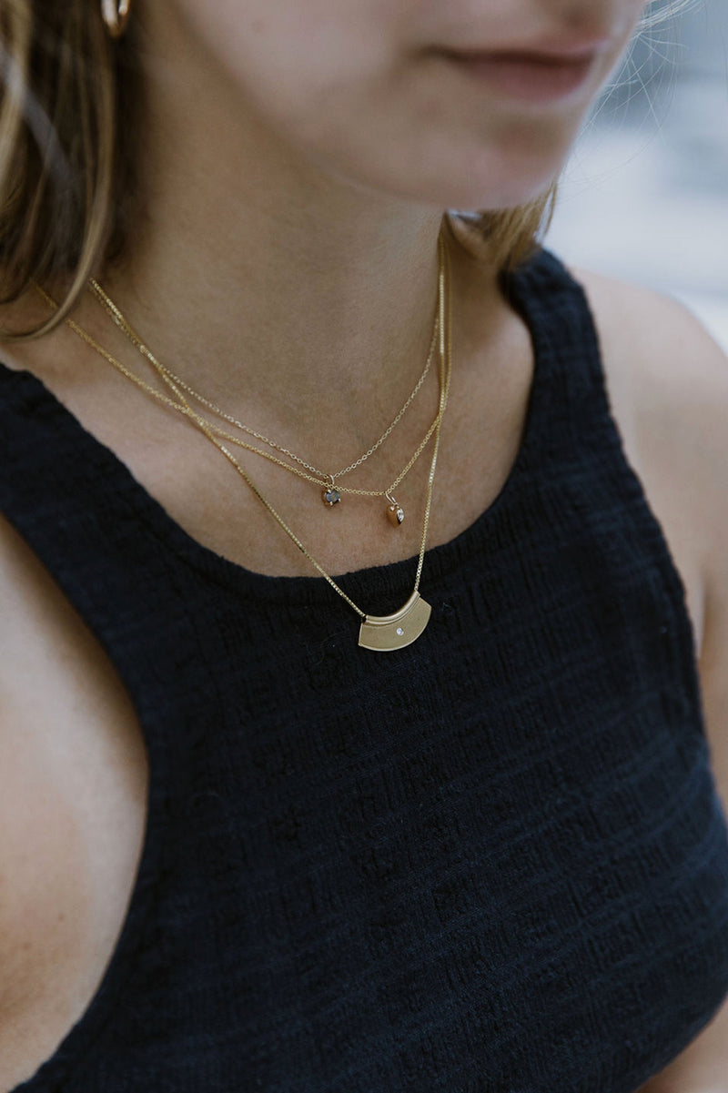 Puffed Heart Necklace