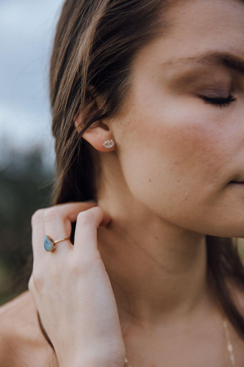 Herkimer Diamond Studs - Emily Warden Designs Site