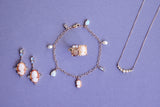 Moonstone Cameo Earrings