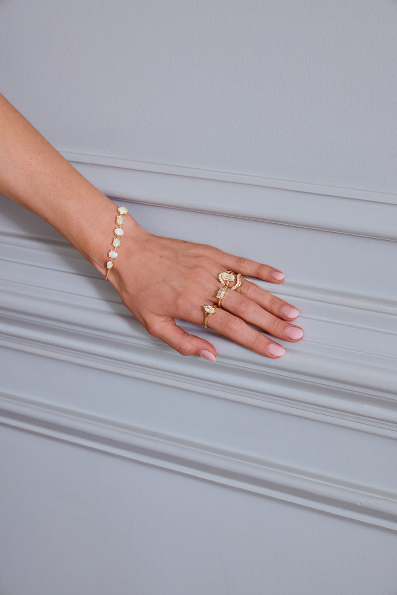 Australian Opal Chain Bracelet