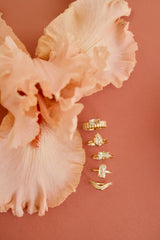 East West Elongated Cushion Diamond Ring