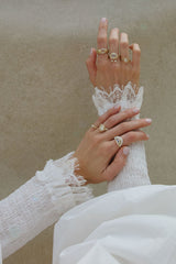 Carré Cut Split Shank Ring