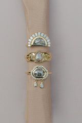 Pear Diamond Tulip Ring