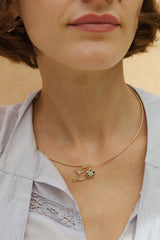 Golden Thread Clasp Necklace