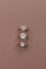 Flawless Lozenge Lover’s Knot Ring