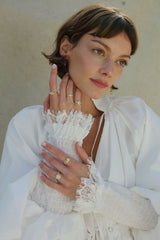 Flawless Lozenge Lover’s Knot Ring