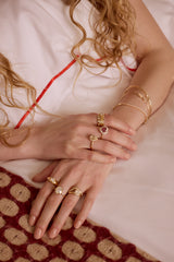Double Prong Cushion Solitiare