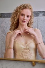 Heart Diamond Hoops