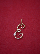Script Letter Charm