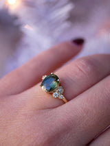 Green Parti Sapphire Garden Ring