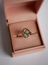 Mixed Cut Diamond Signet Ring