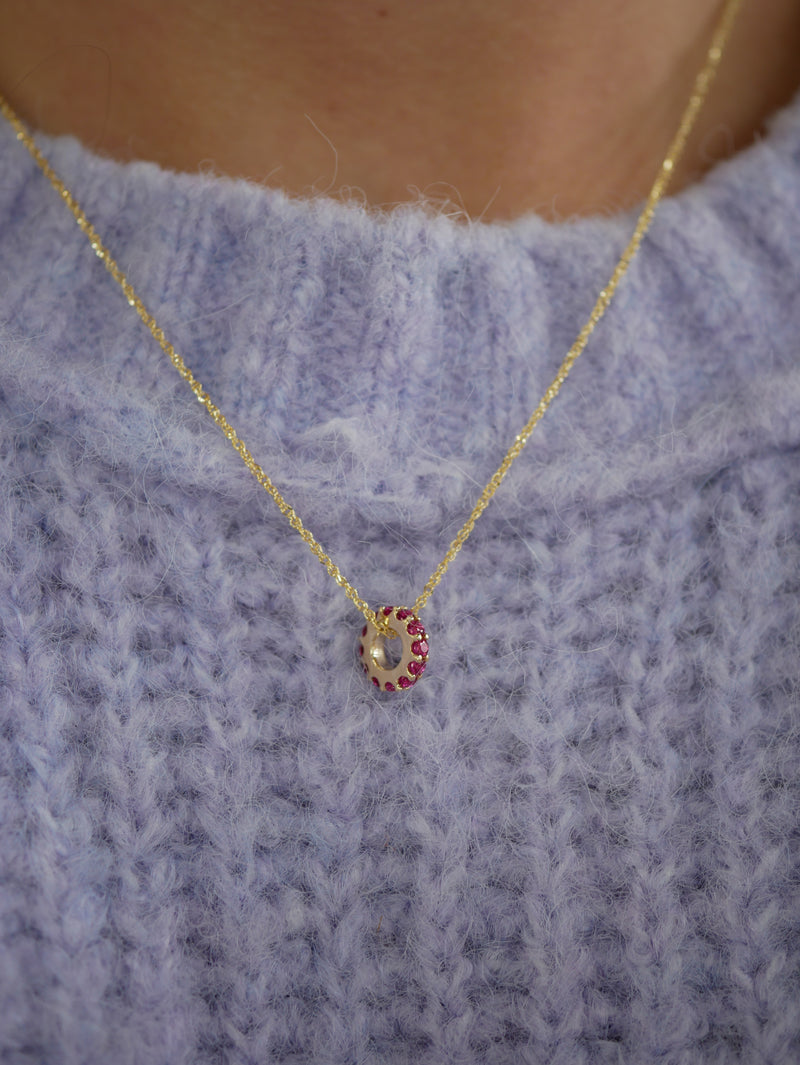 Gemstone Spinner Charm