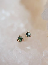 Teal Sapphire Studs