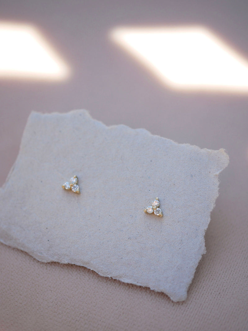 Diamond Trio Studs