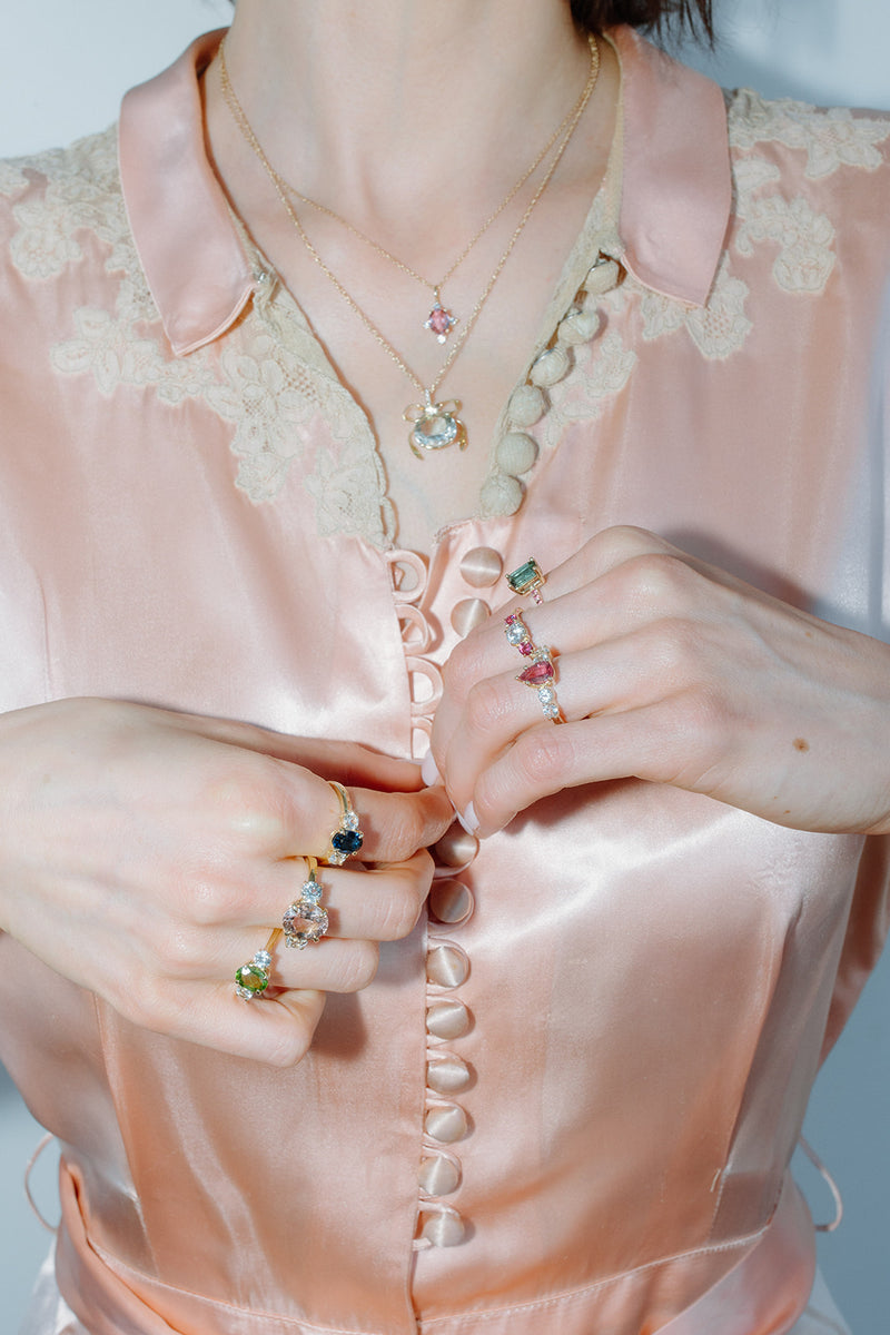 Sapphire & Ruby Cocktail Ring